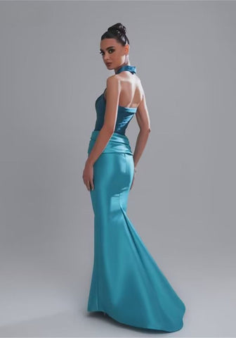 Cocktailkleid petrol blau - Kleid Petrol