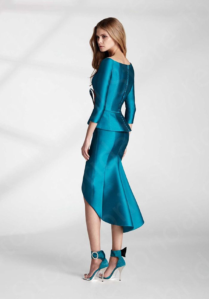 Cocktailkleid petrol knielang - Kleid Petrol